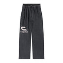 Dual waist baggy sweatpants