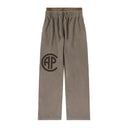 Dual waist baggy sweatpants