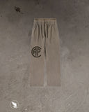 Dual waist baggy sweatpants