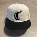 Old E Fitted White Black