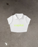 V-Neck Tennis Crop