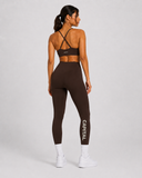 High-Waisted Leggings Brown