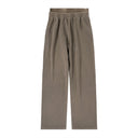 Dual waist baggy sweatpants